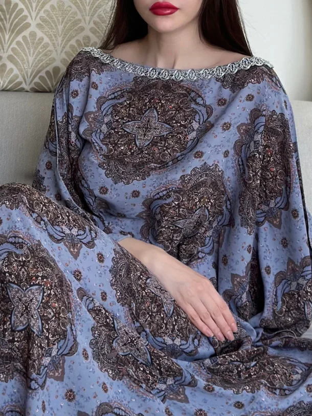 Ramadan Floral Print Robe-inspireuse