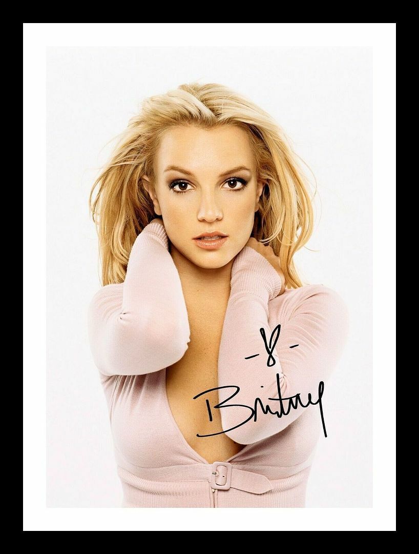 Britney Spears Autograph Signed & Framed Photo Poster painting 26