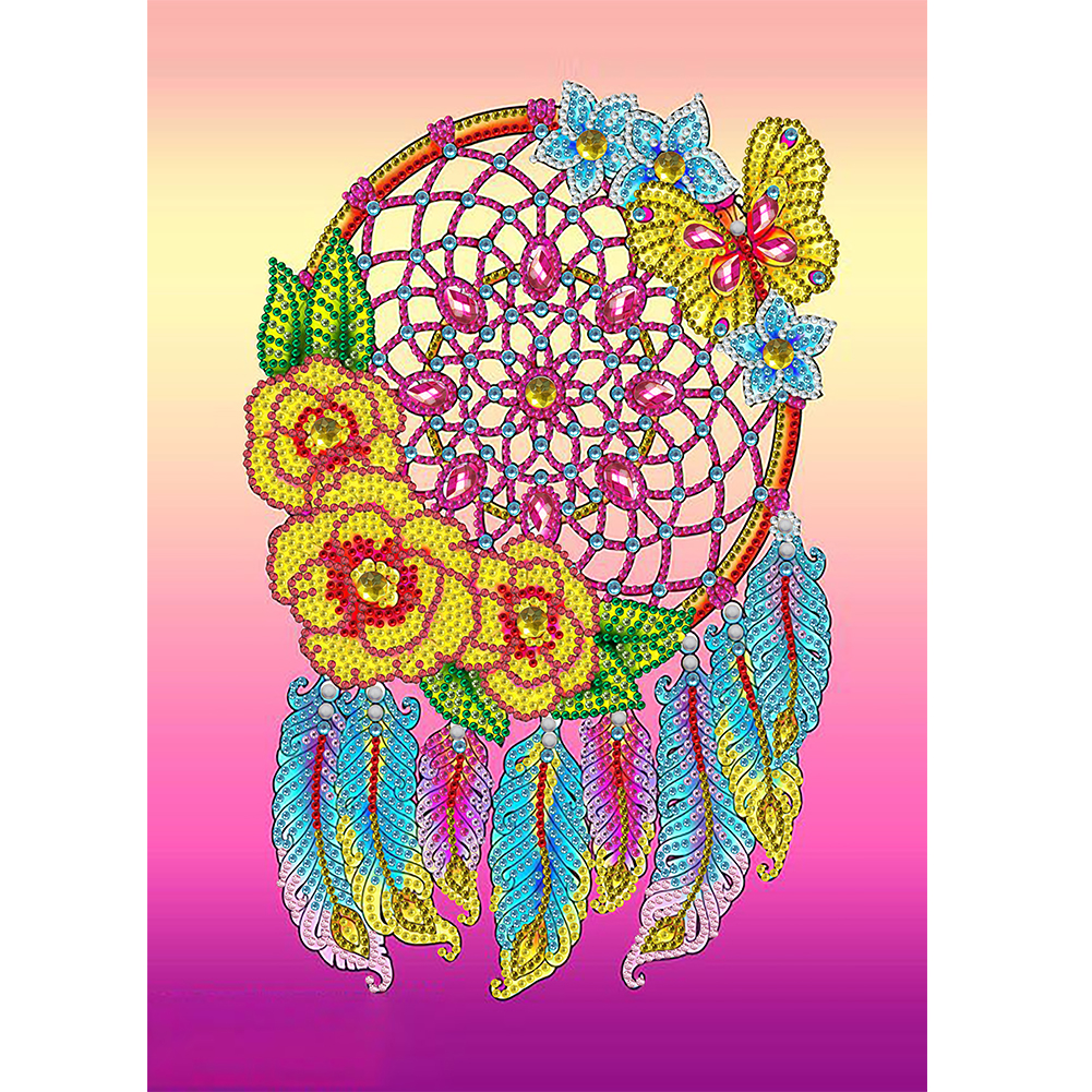 

Flower Dreamcatcher - Special Shaped Diamond Painting - 30*40CM, 501 Original