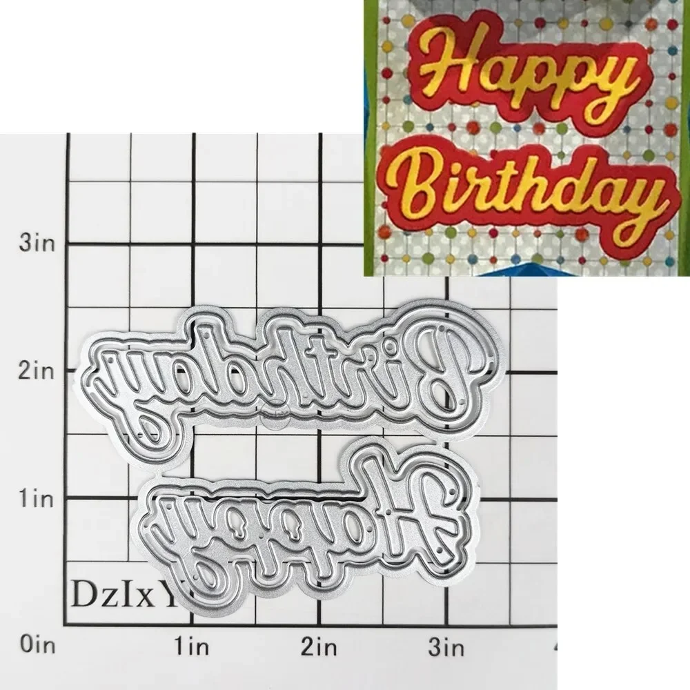 Nigikala Styles) English Words Metal Cutting Dies for Card Making Paper Embossing Die Cuts Sets Album 2024 New Templates Stencils