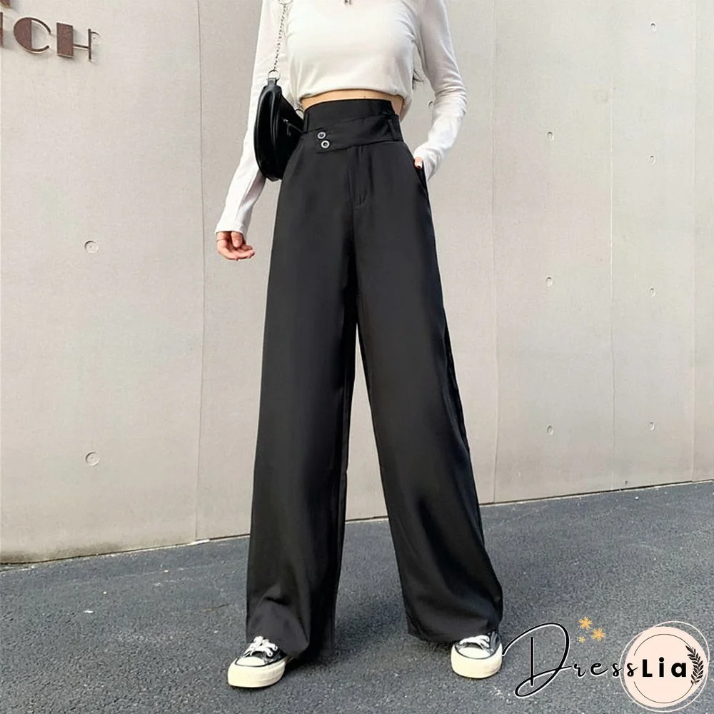 Sweatpants Women Clothes Pants Streetwear Winter Fashion Korean Style Wide Leg Harajuku Baggy Black High Waisted Vintage