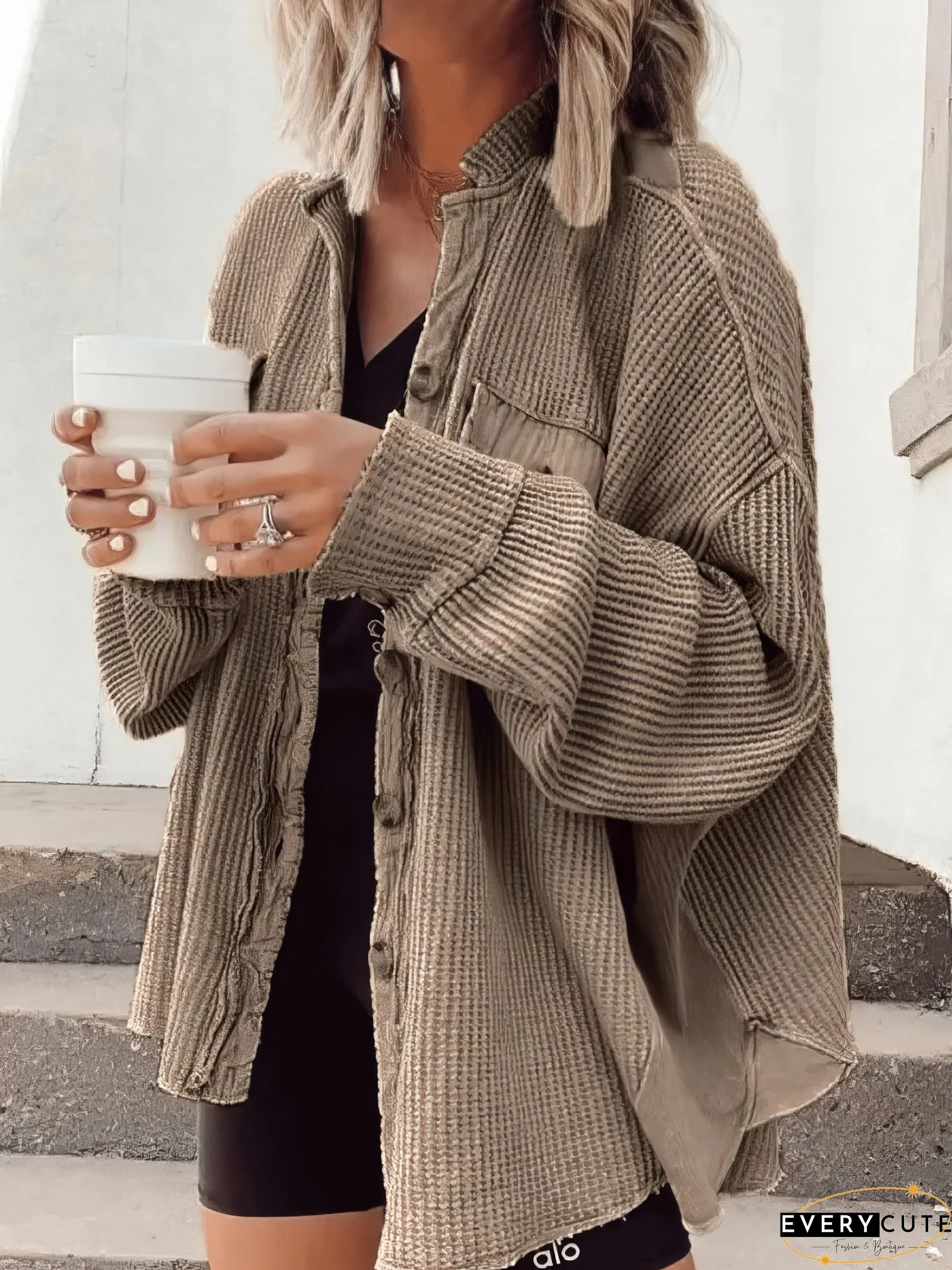 Warm Knitted Long Cardigan