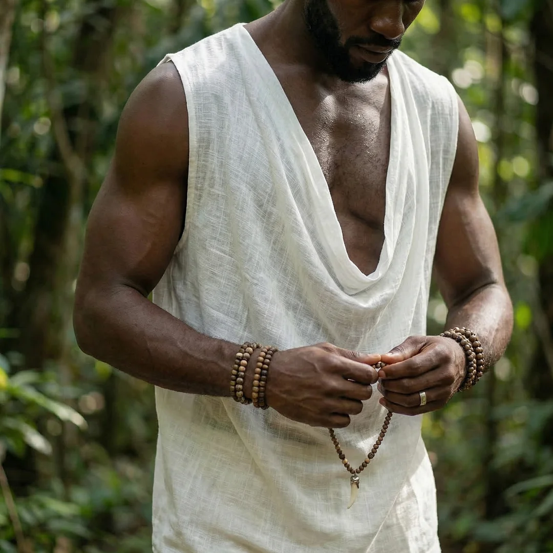 Linen Turtleneck Sleeveless T-shirt, Casual, Loose, Breathable And Comfortable Top.-inspireuse