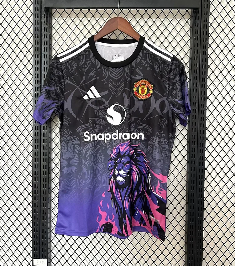 2025-26 Manchester United Lions Black and Purple Special Edition - Jersey - Fan Edition