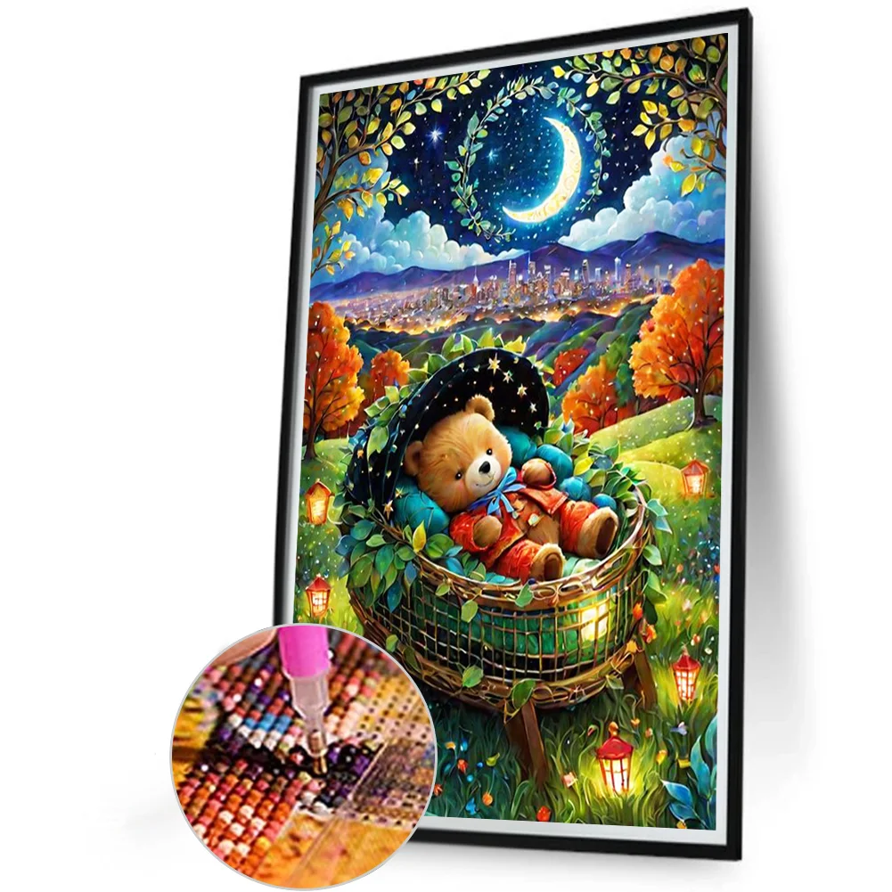 Diamond Painting - Full Round Drill - Little Bear(Canvas|40*60cm)