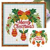 Christmas Bells-11CT Stamped Cross Stitch 24*24cm/9.45*9.45in tapestrymarket
