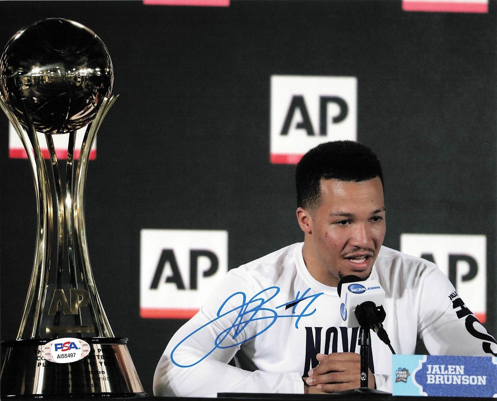 Jalen Brunson signed 8x10 Photo Poster painting PSA/DNA Dallas Mavericks