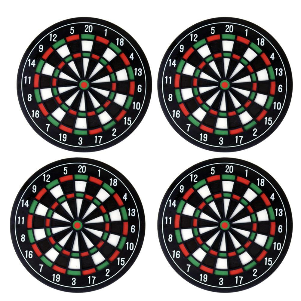 

4pcs/set Kitchen Utensils Dart board Styled Coaster Mini Dart Board Cup Coa, 501 Original