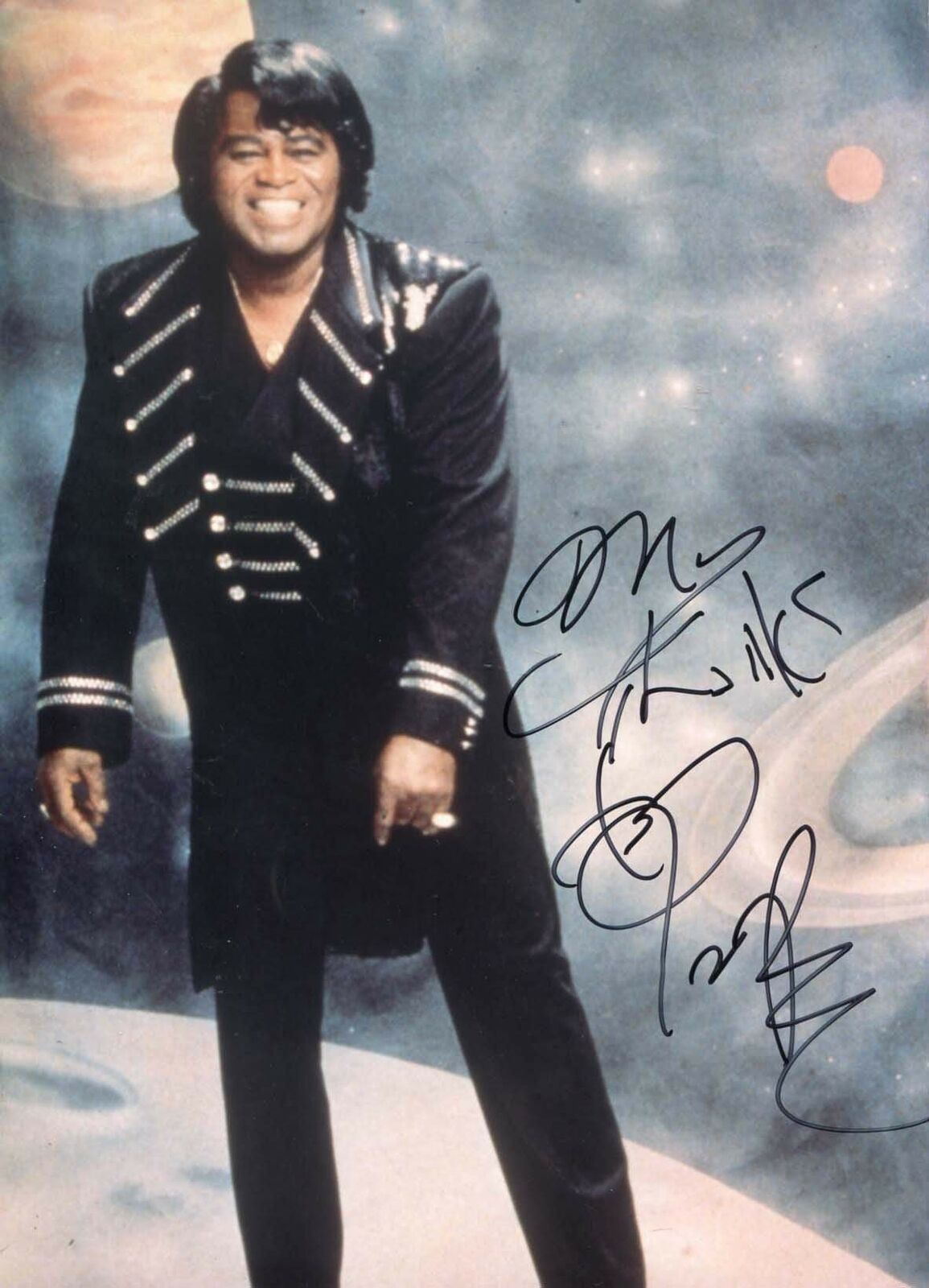 SINGER James Brown (+) autograph, signed Photo Poster painting