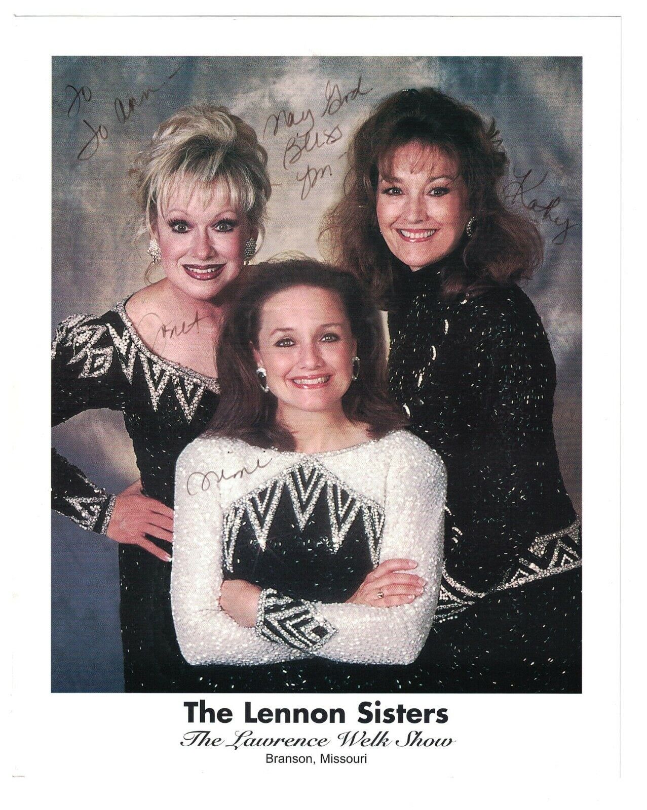 The Lennon Sisters Signed Autographed 8 x 10 Photo Poster painting Singing Group