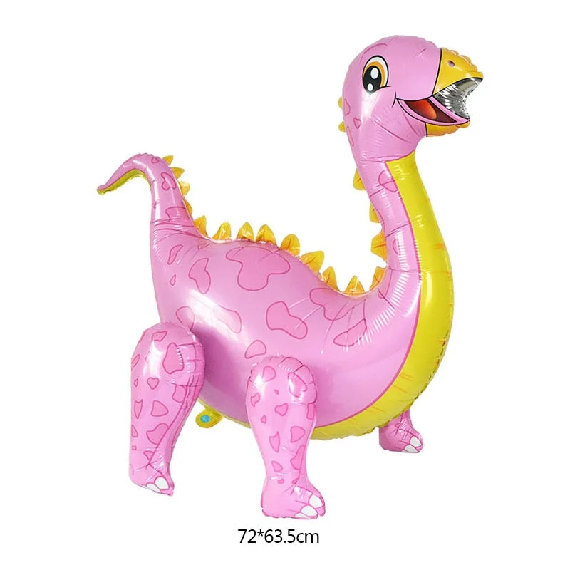 1Pc 4D Walking Dinosaur Foil Balloons Dinosaur Party Supplies Birthday Decoration Ballons Jungle Animal Part Supplies Globos