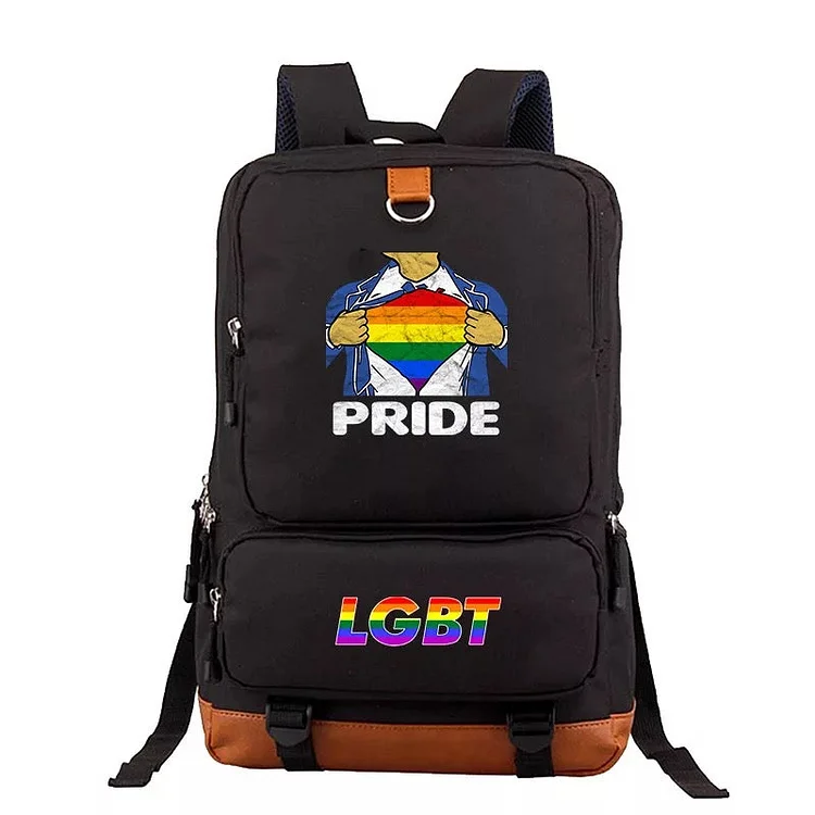 Mayoulove LGBT #3 School Bag Water Proof Backpack NoteBook Laptop For Kids Adults-Mayoulove