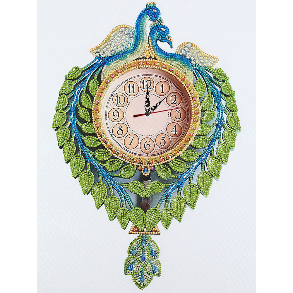 

Peacock - 5D DIY Craft Clock - 35*45CM, 501 Original