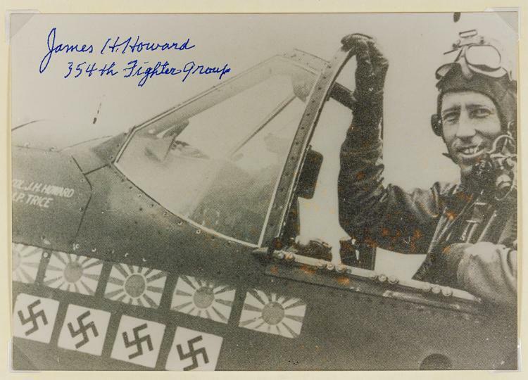 JAMES H HOWARD Signed Photo Poster paintinggraph - US Pilot WW2 Medal of Honor winner - preprint