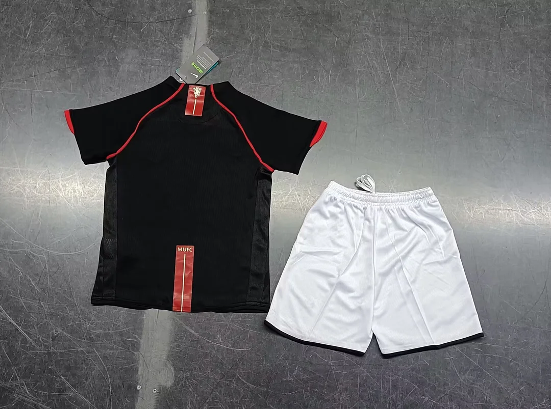 Retro 2007/2008 Manchester United Away Kids Kit Football jersey Thai Quality