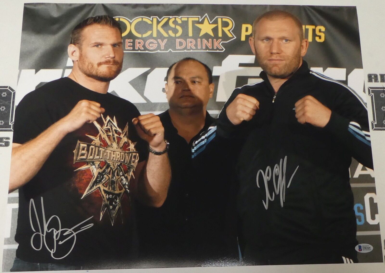 Josh Barnett & Sergei Kharitonov Signed 16x20 Photo Poster painting BAS COA UFC StrikeForce 2011