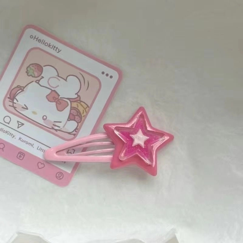 Women’s Cute Clouds Star Plastic Hair Clip