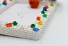 Fruit Flower DIY Building Block Photo Frame Kit,Creative Handmade Assembled Photo Frame Handmade Craft Gift Home Tabletop Display Decor