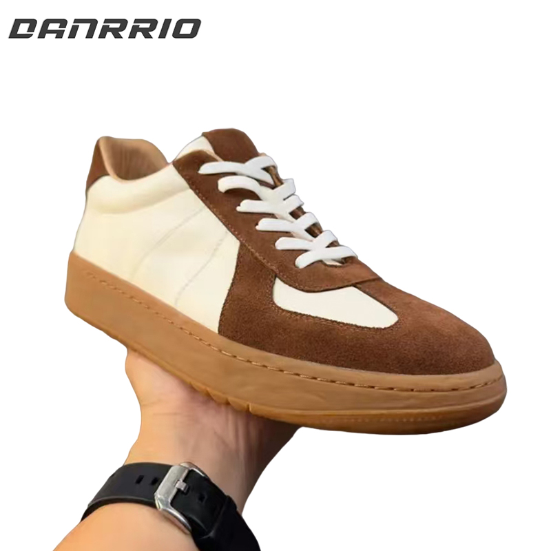 DANRRIO Handmade Retro Splicing Fashion Casual Skate Shoes| Cowhide Casual Sneakers DANRRIO.COM DANRRIO