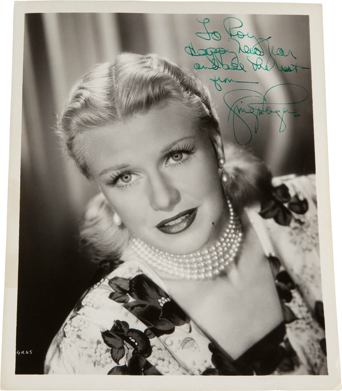 GINGER ROGERS Autographed Photo Poster paintinggraph - Film Actress - preprint