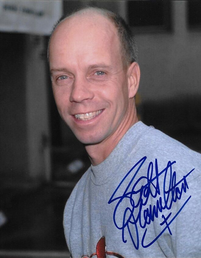 *SCOTT HAMILTON*SIGNED*AUTOGRAPHED*Photo Poster painting*USA*OLYMPICS*ICE SKATING*COA*8 X 10