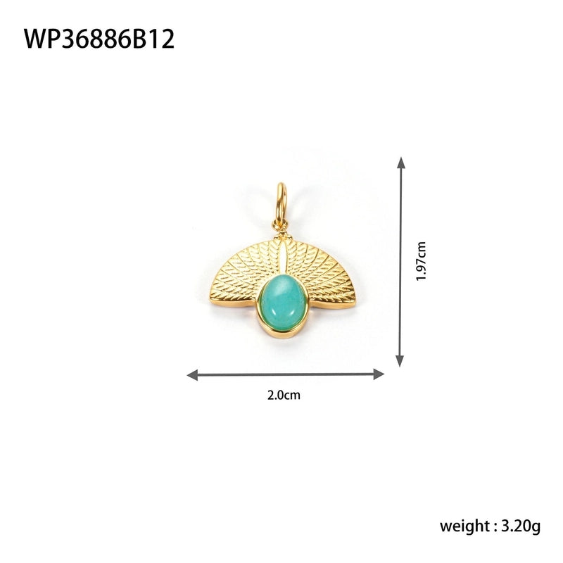 1 Piece 20*19.7mm 304 Stainless Steel Geometric Pendant Jewelry Accessories