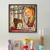 Retro Billboard-11CT Stamped Cross Stitch 40*40cm/15.75*15.75in tapestrymarket