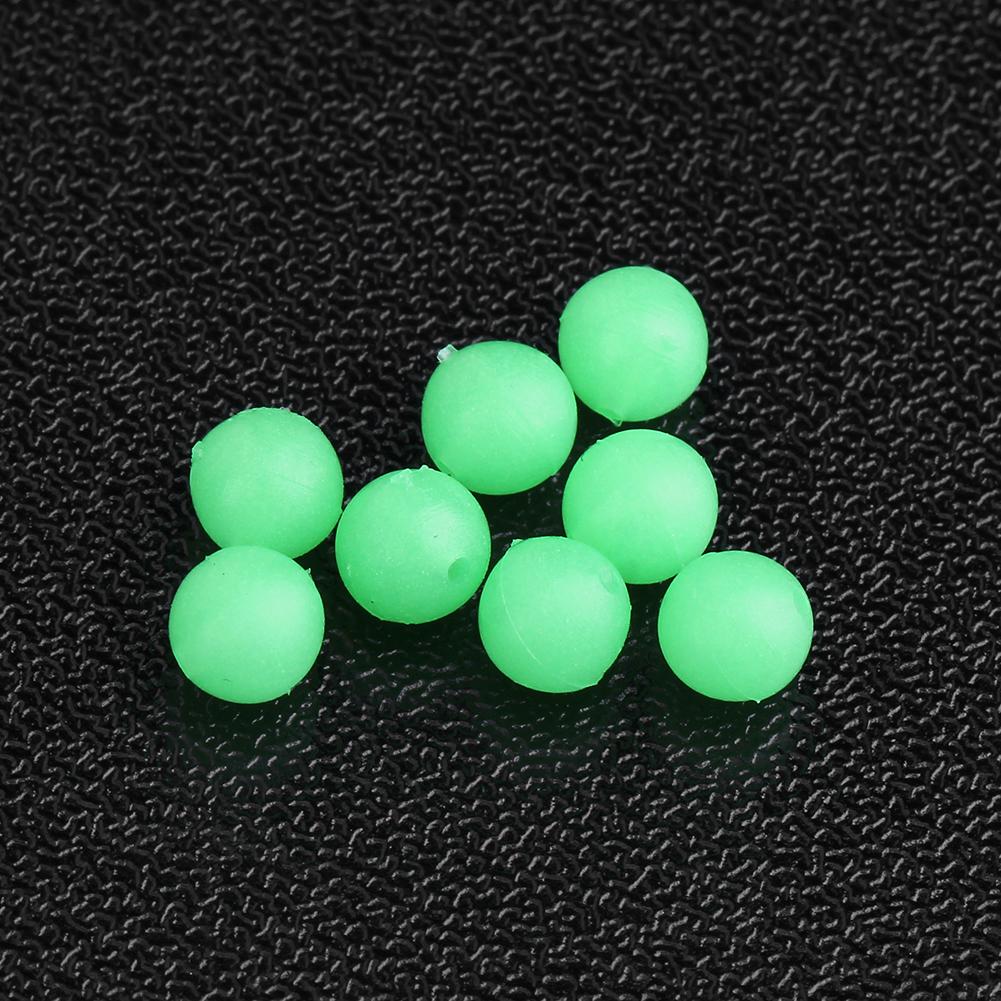 

100pcs 5mm Round Luminous Glow Rig Beads Sea Fishing Lure Float Tackles, 501 Original