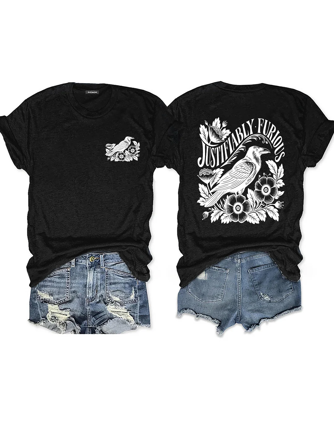 Justifiably Furious Raven T-shirt