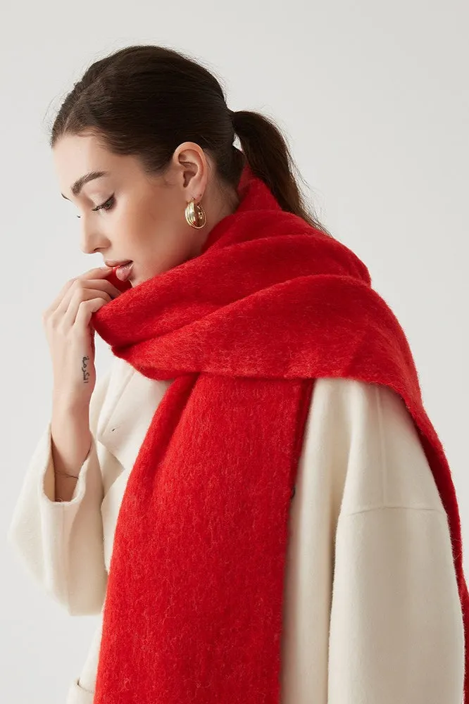 Wool Blend Blush Pink Scarf
