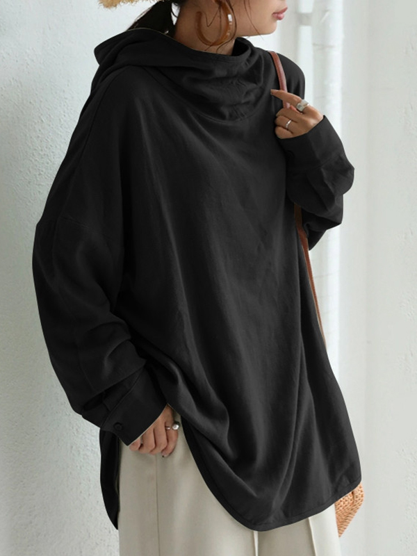 Loose Vintage Cotton Linen Hoodie