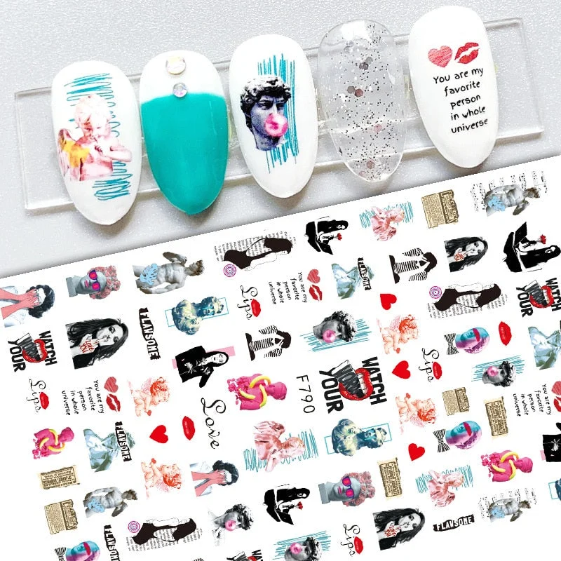 1pcs Fall Maple Leaves Nail Stickers 3D Yellow Gold Fall DIY Sliders Nail Art Decoration Autumn  Adhesive Manicure Nail Decals-Nail Inspo