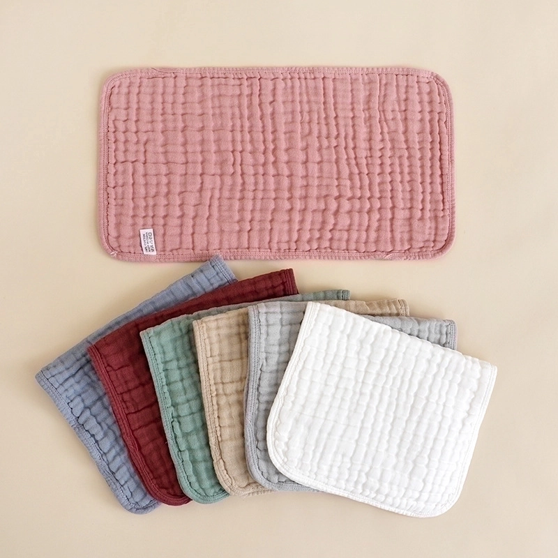 Minimalist Solid Color Cotton Burp Cloths Baby Accessories