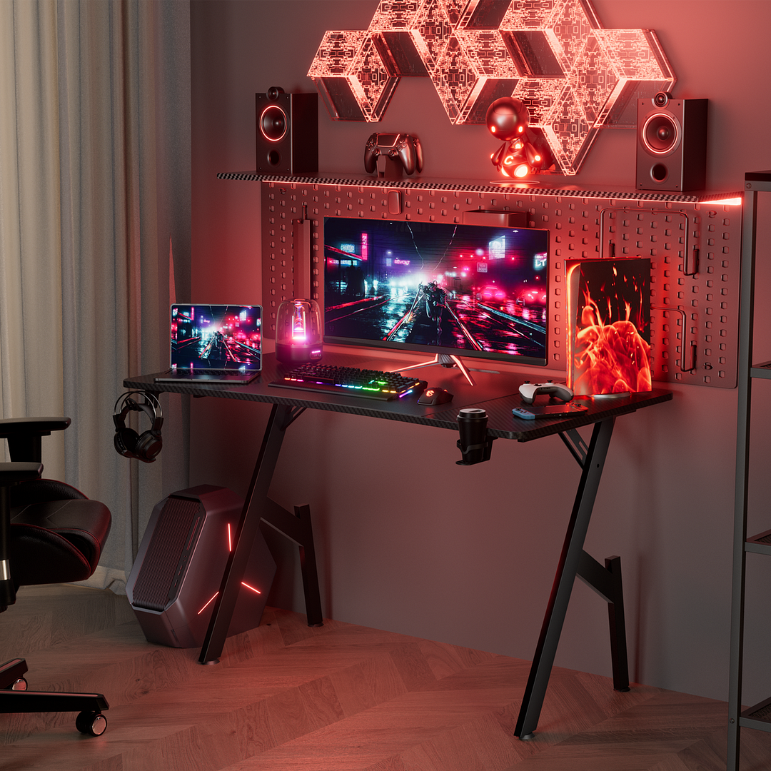 Gaming pc desk online and chair