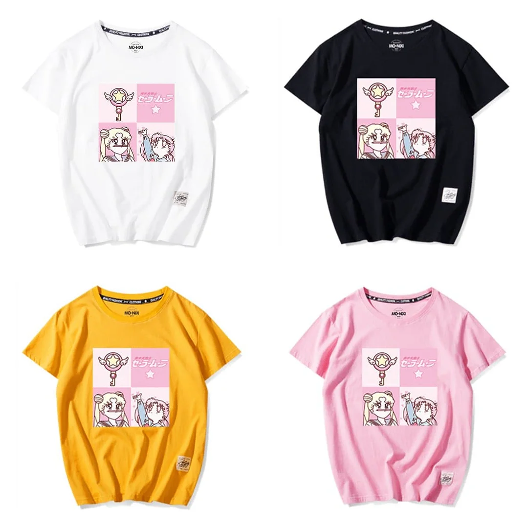 6 Colors Kawaii Sailor Moon Printing Tee Shirt SP14005