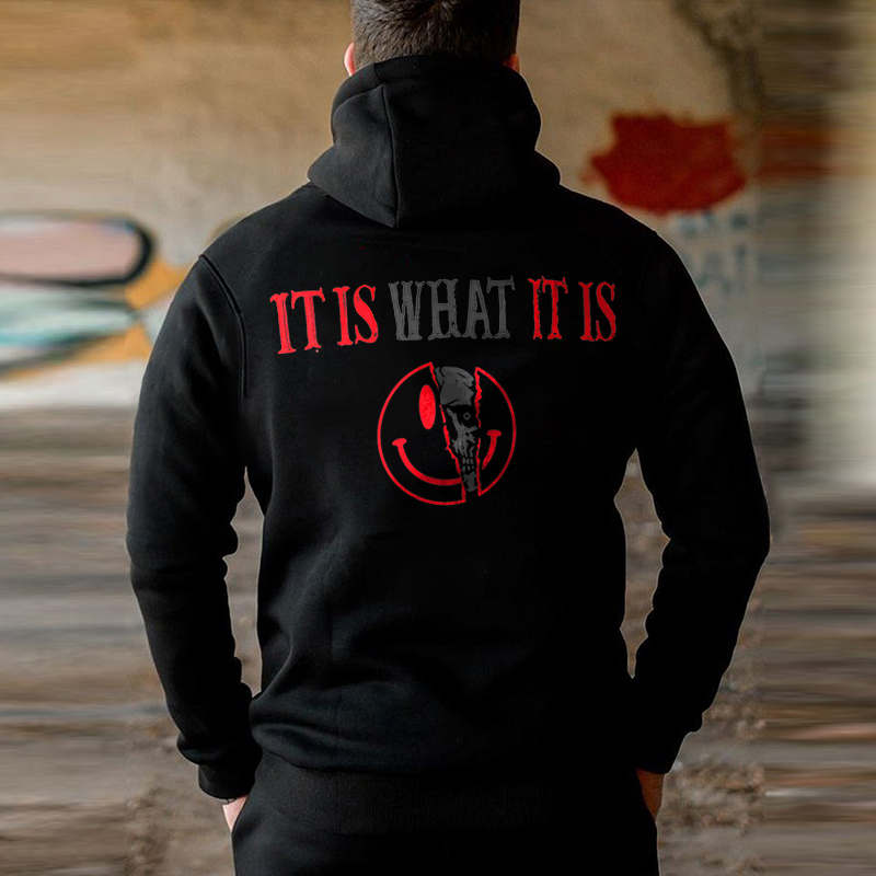 It Is What It Is Printed Men's Hoodie - Livereid