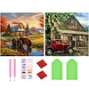 2pcs Diamond Painting -DIY Round Drill Scenery