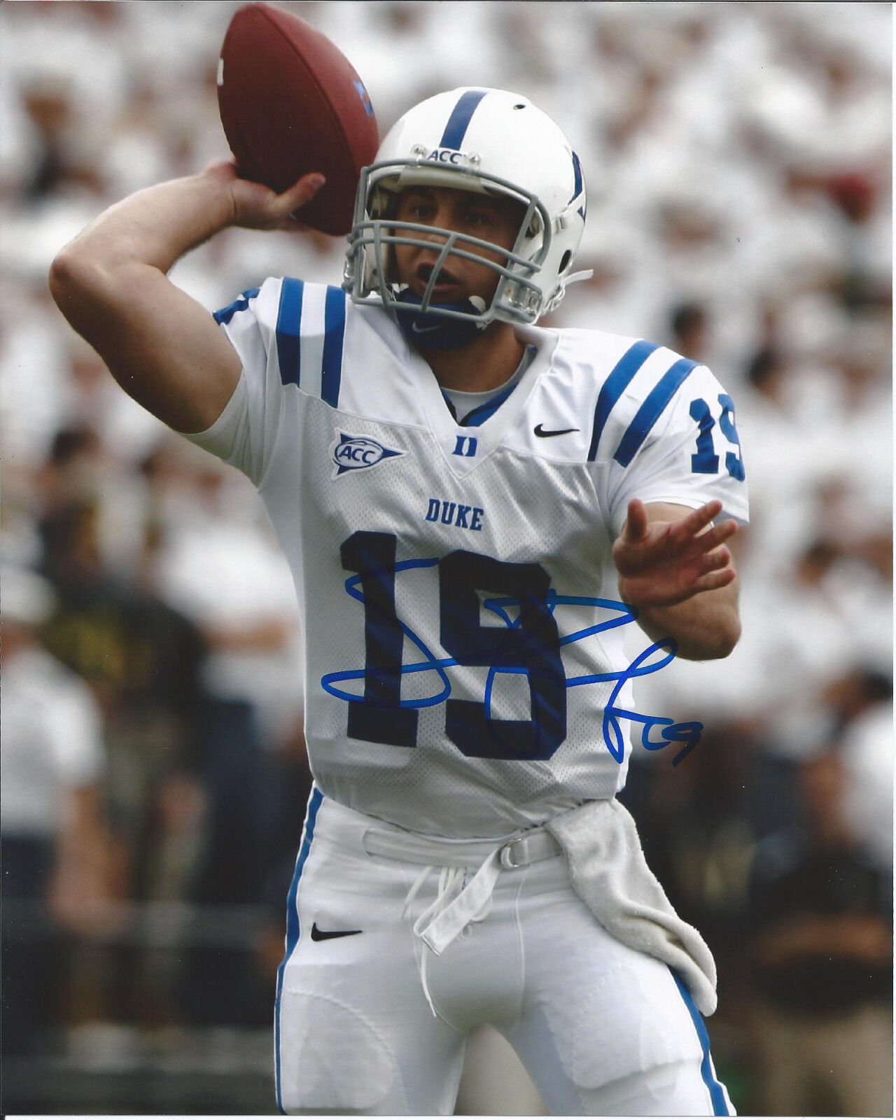 DUKE BLUE DEVILS SEAN REN SIGNED 8X10 Photo Poster painting W/COA NFL DRAFT SHAUN B