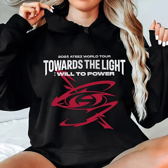 2025 ATEEZ World Tour Towards the Light: Will to Power Logo Classic Hoodie officialateezshop