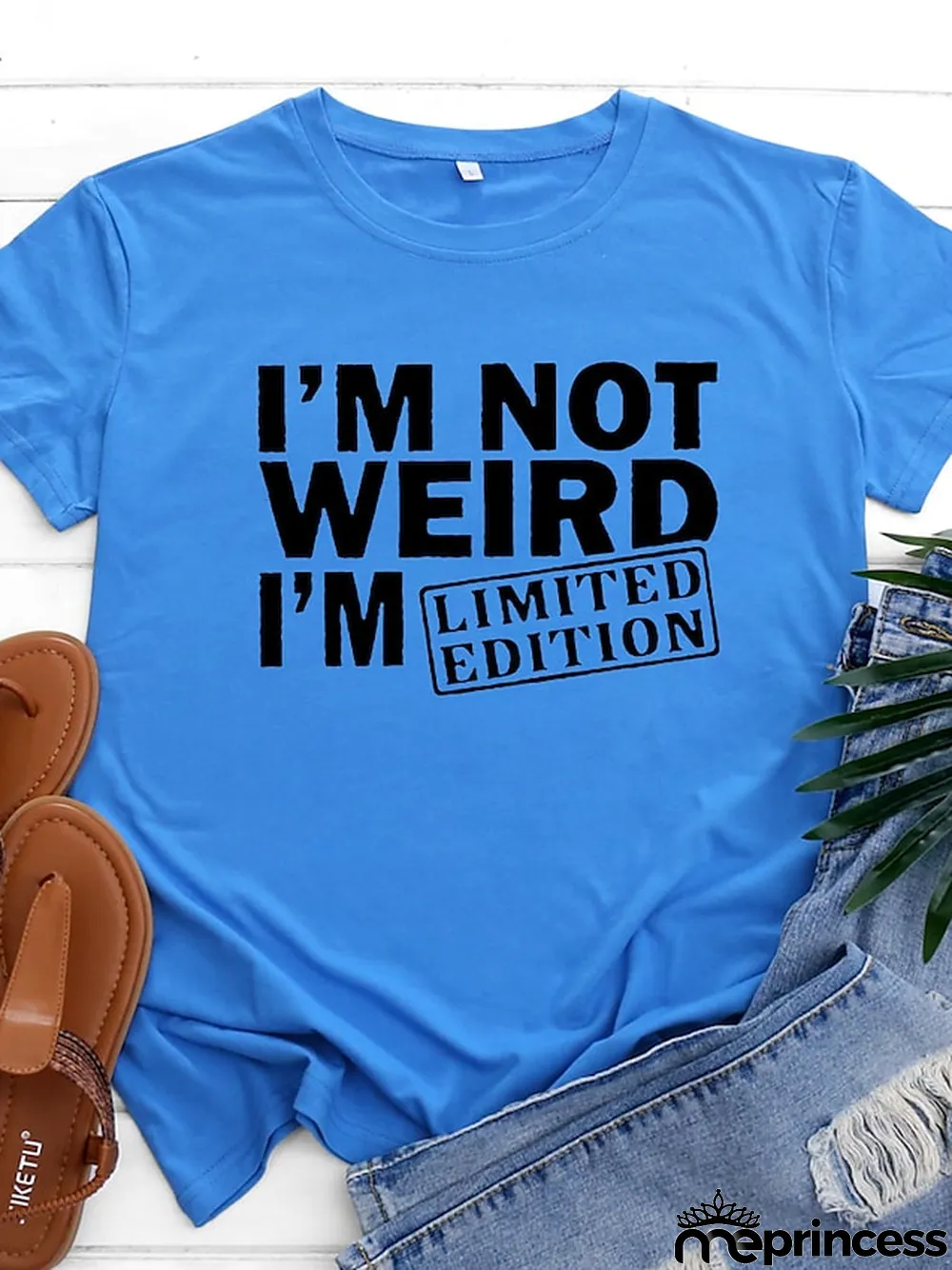 Women's T shirt Tee Burgundy\u00a0Tee 100% Cotton Graphic Letter Text Daily Weekend Black White Yellow Print Short Sleeve Basic Round Neck