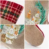 DIY Diamond Painting Christmas Stockings Hanging Ornaments Large Capacity Xmas Socks Pendant Wear Resist Candy Gift Storage Bags for Family Christmas Holiday Party Decoration (Bright candle)