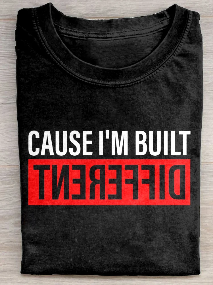 Eagerlys  Cause I'm Built Different T-shirt Eagerlys