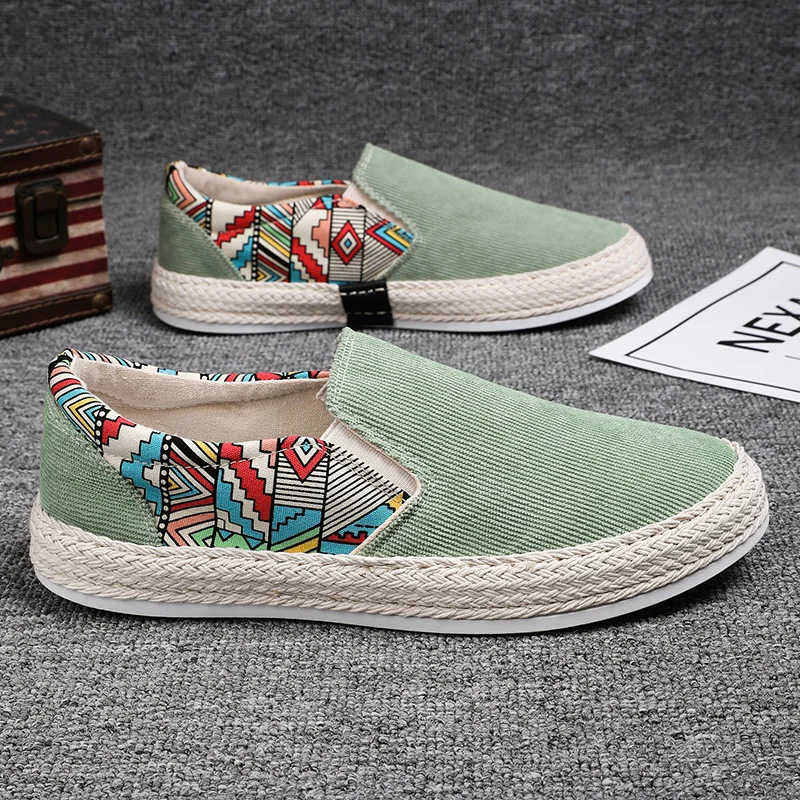 2022 Casual Hand-Painted Pattern Couple Slip-On Shoes letclo Letclo