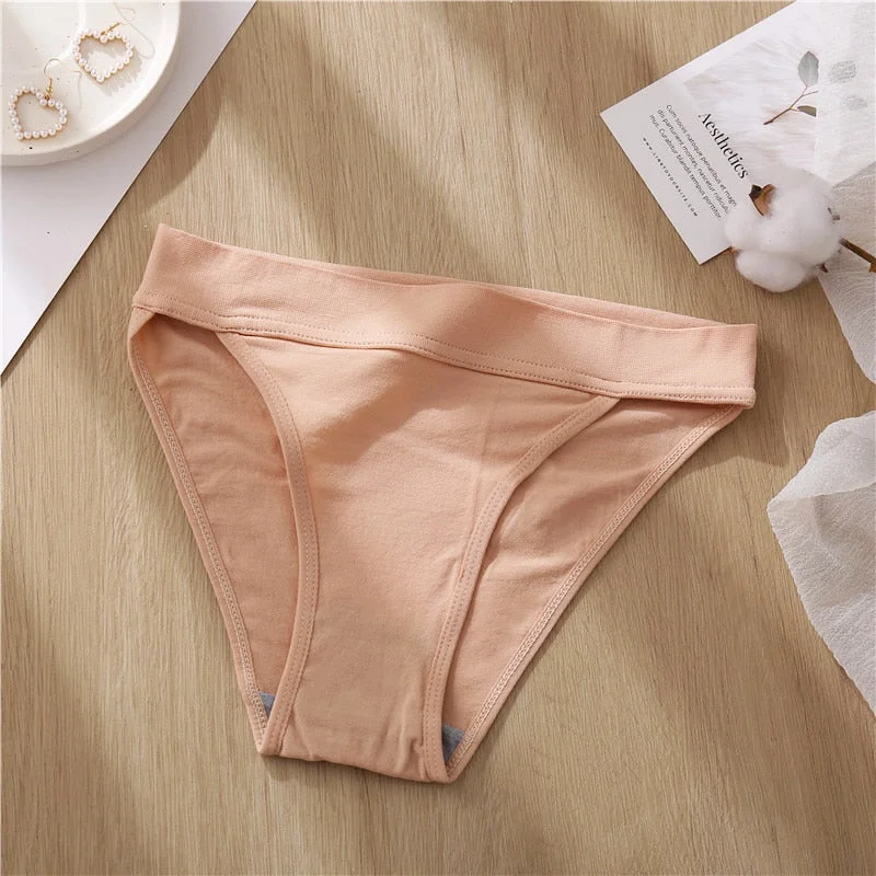 FINETOO Low-rise Women Panties Comfort Ladies Briefs Female Underpants Cotton Crotch Underwear Seamless Bikini Lingerie S-L New