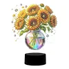 Sonnenblumenvase aus Acryl doppelseitig - 5d DIY Bastellampe