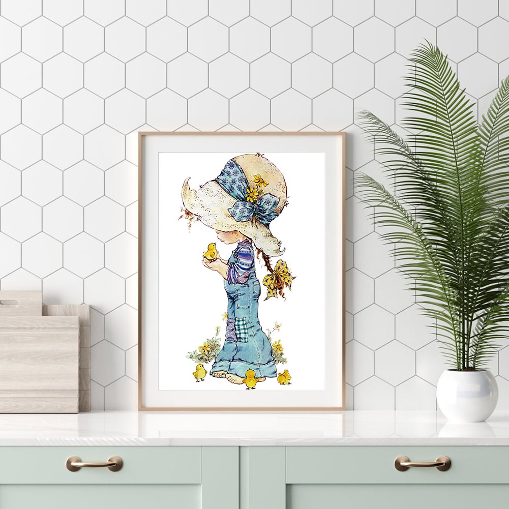 Diamond Painting - Full Round - Little Girl