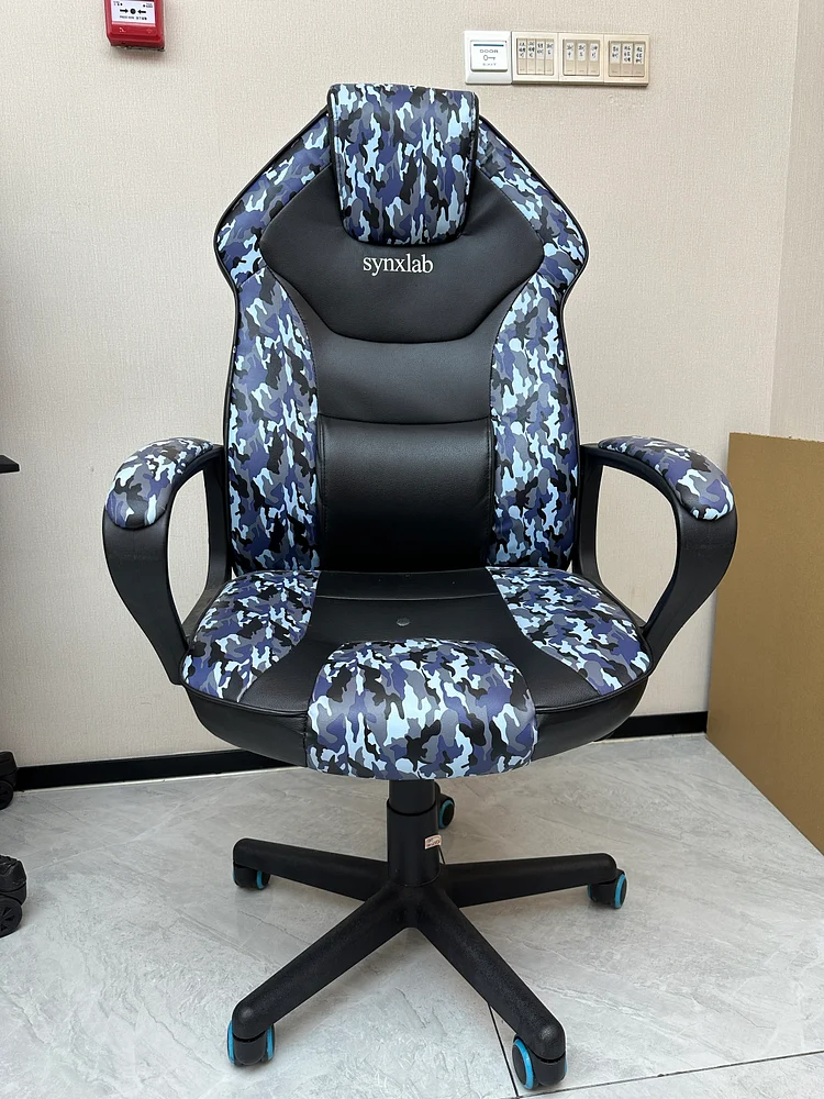 Synxlab Berlotti Corsa Elite Gaming Chair - Full Grain Leather & Integrated Lumbar & Speaker System