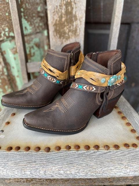 Durango Women's Crush Dark Chestnut Western Bootie DRD0396