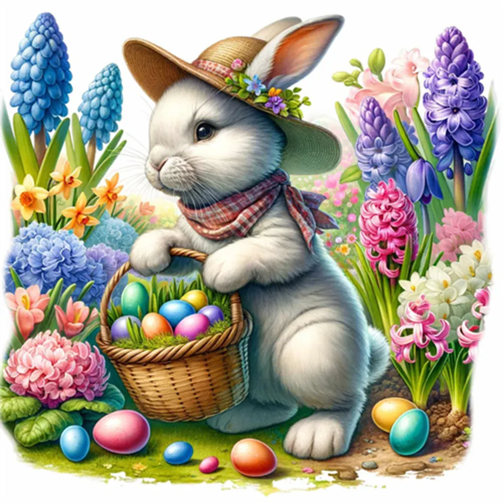 Diamond Painting - Full Square Drill - Easter Rabbit(Canvas|35*35cm)