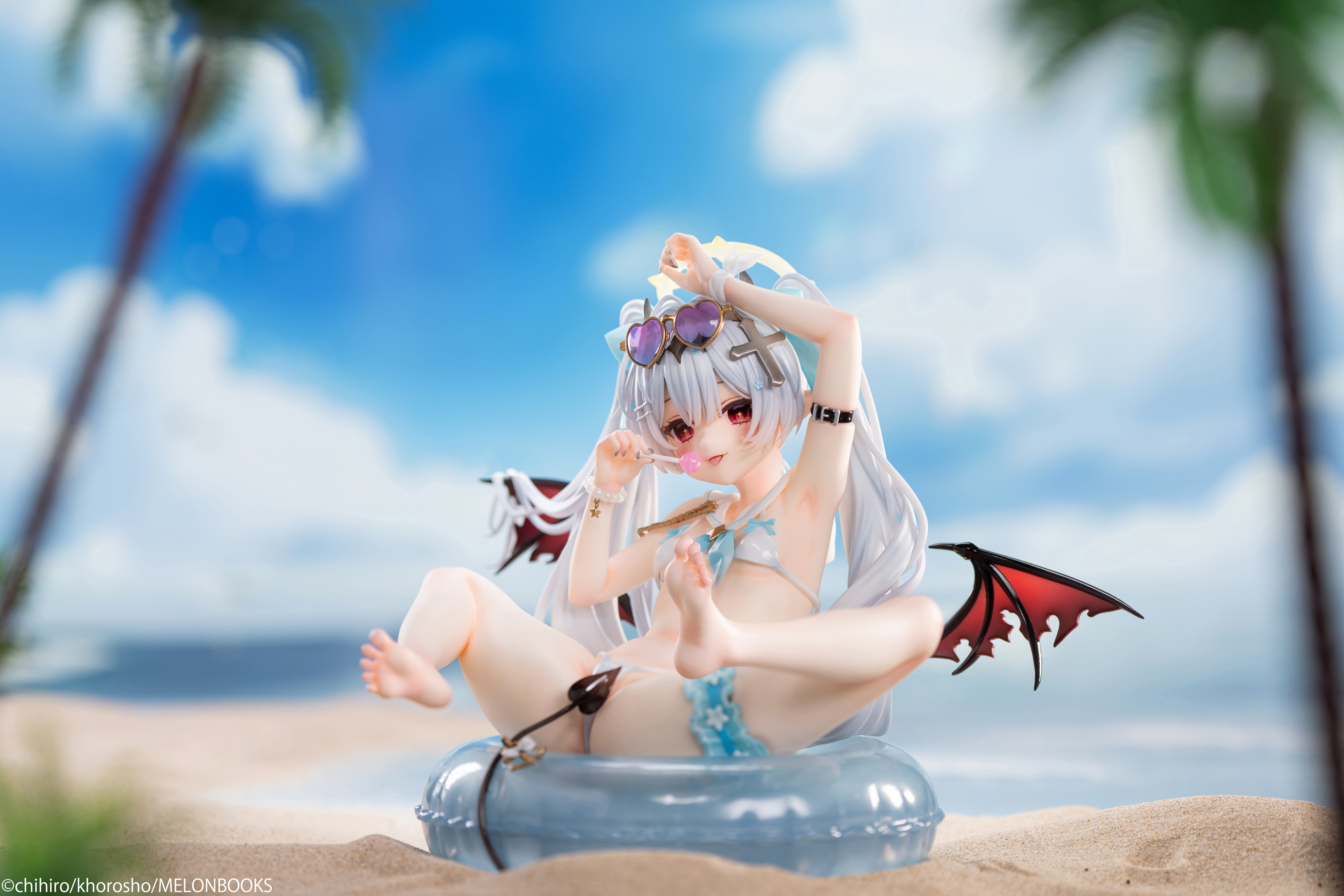 MIYABI X PURE - Chihiro Illustration Silver-haired Girl Summer Ver. 1/6 Scale Figure (Licensed)-